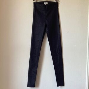 AVENUE MONTAIGNE Skinny Pull On Pants/Leggings Black Metallic Size 00